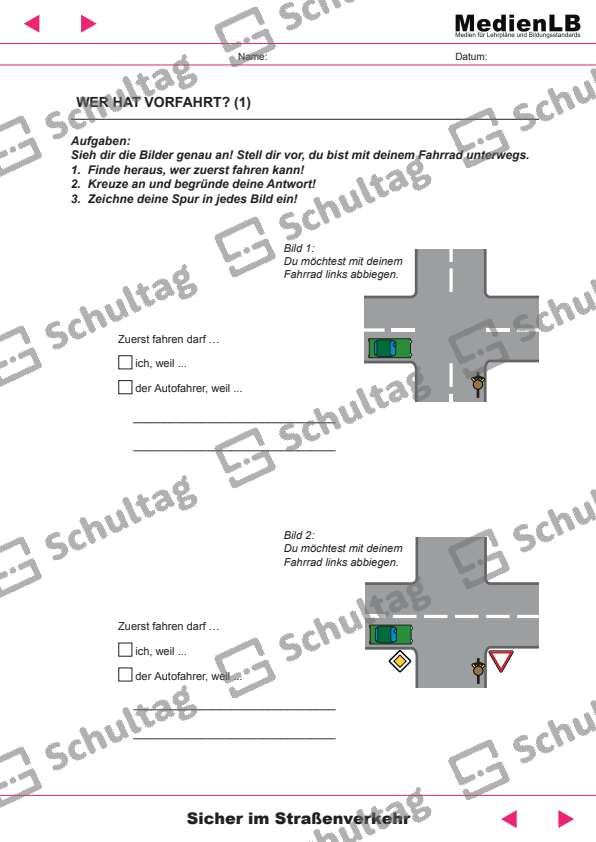 DAS VERKEHRSSICHERE FAHRRAD – Schultag